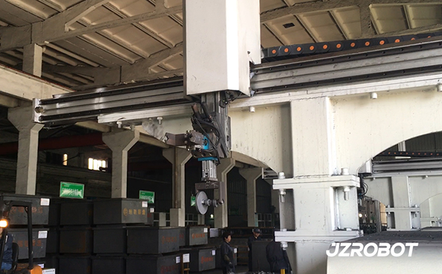 大桁架式機械手,數控車床車凸輪軸(圖2) 大桁架式機械手